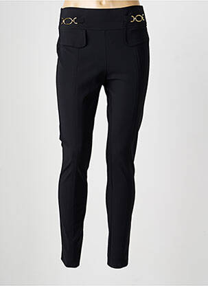 Pantalon slim conic mărime normală negru RAFFAELLO ROSSI femeie