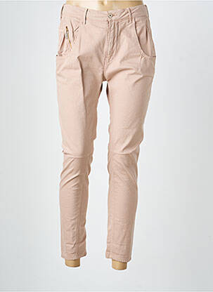 Pantalon 7/8 țesătură poplin mărime normală roz MANILA GRACE femeie