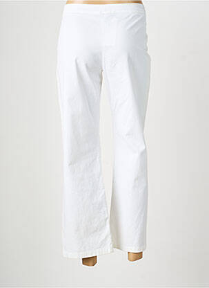 Pantalon 7/8 talie elastică mărime normală alb INDIES femeie