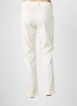 Pantalon chino țesătură poplin mărime normală bej MANILA GRACE femeie