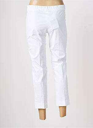 Pantalon 7/8 talie cu cleme mărime normală alb MARIA BELLENTANI femeie