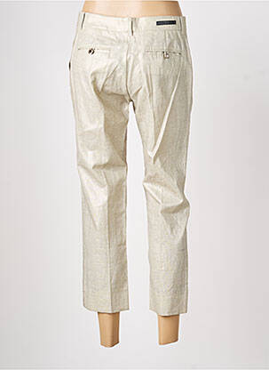 Pantalon 7/8 talie cu cleme mărime normală bej LOLA femeie