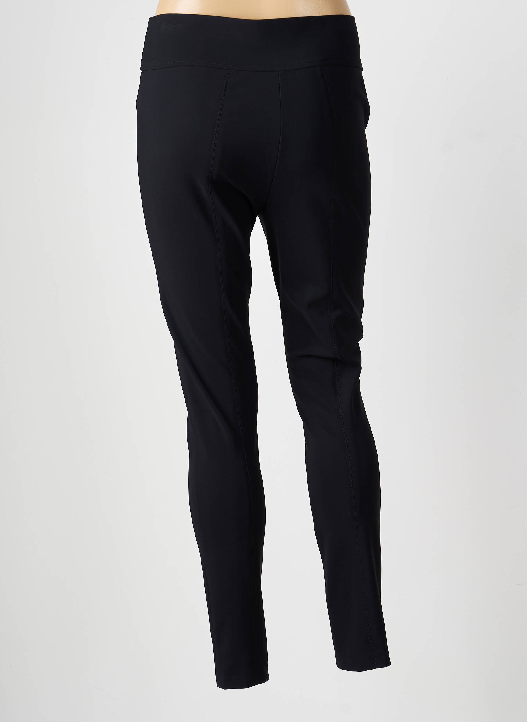 Pantalon slim conic mărime normală negru RAFFAELLO ROSSI femeie
