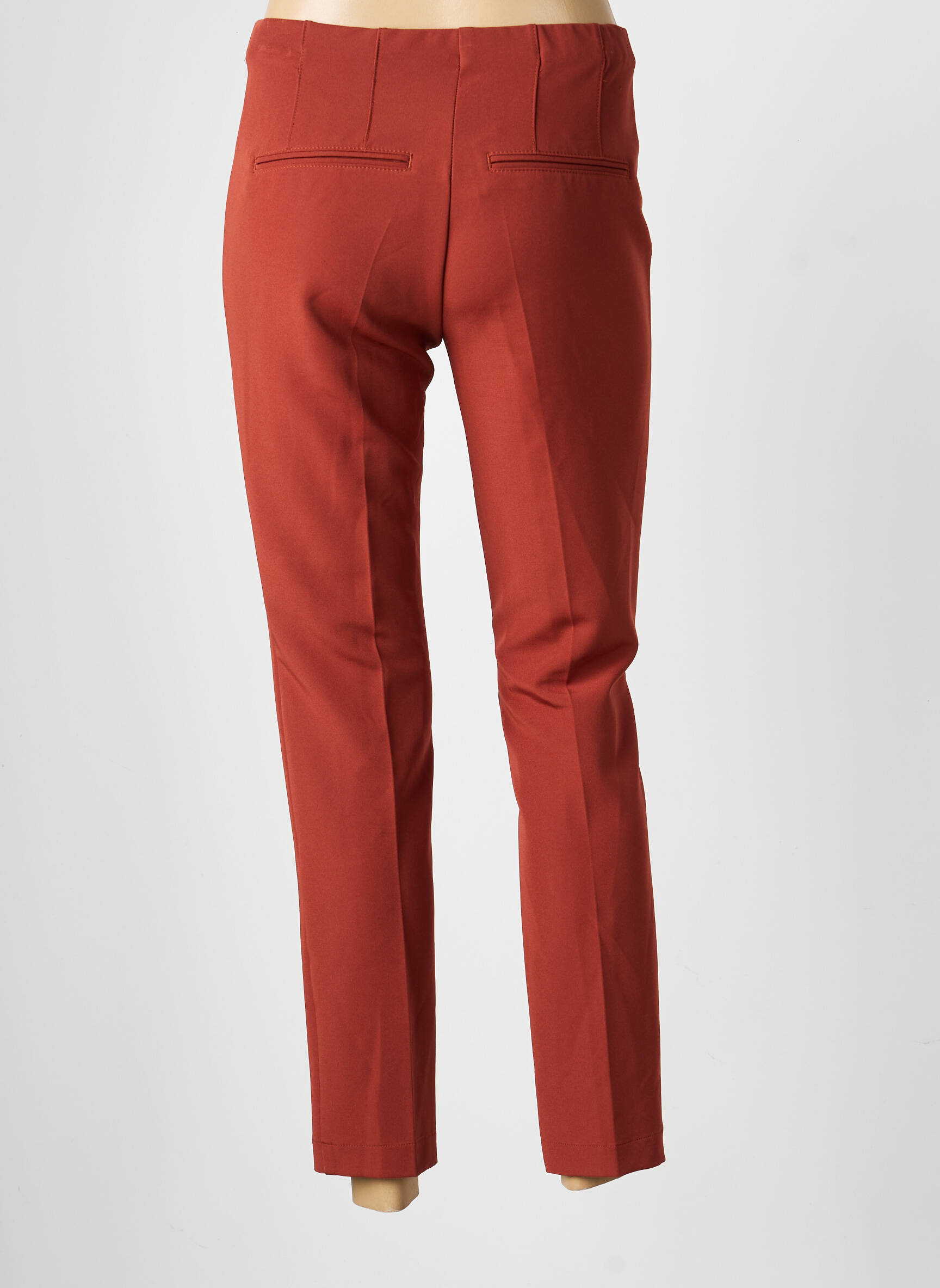 Pantalon 7/8 talie cu cleme mărime normală portocalie ATELIER GARDEUR femeie