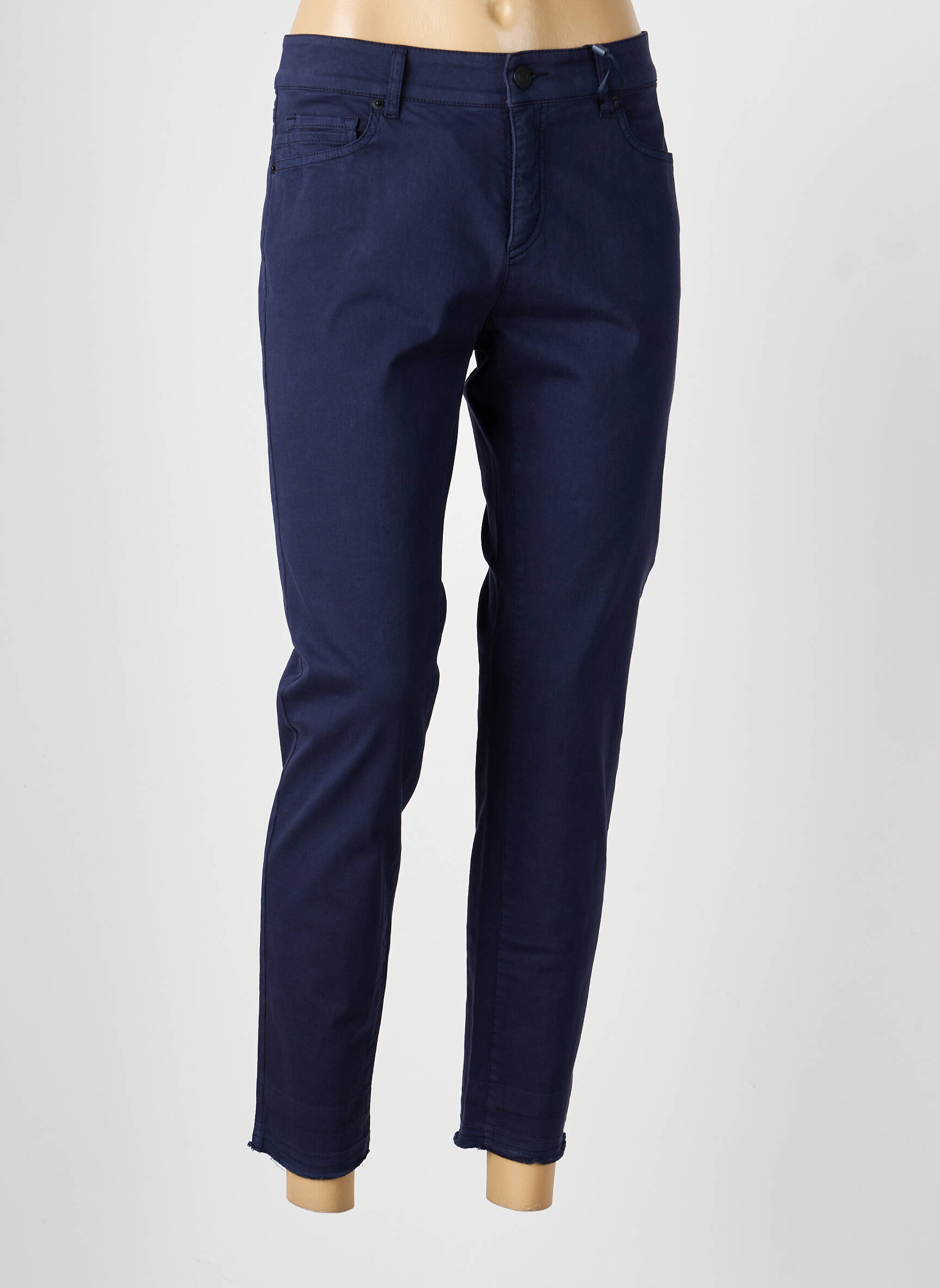 Pantalon slim elasticitate mărime normală albastru RAFFAELLO ROSSI femeie