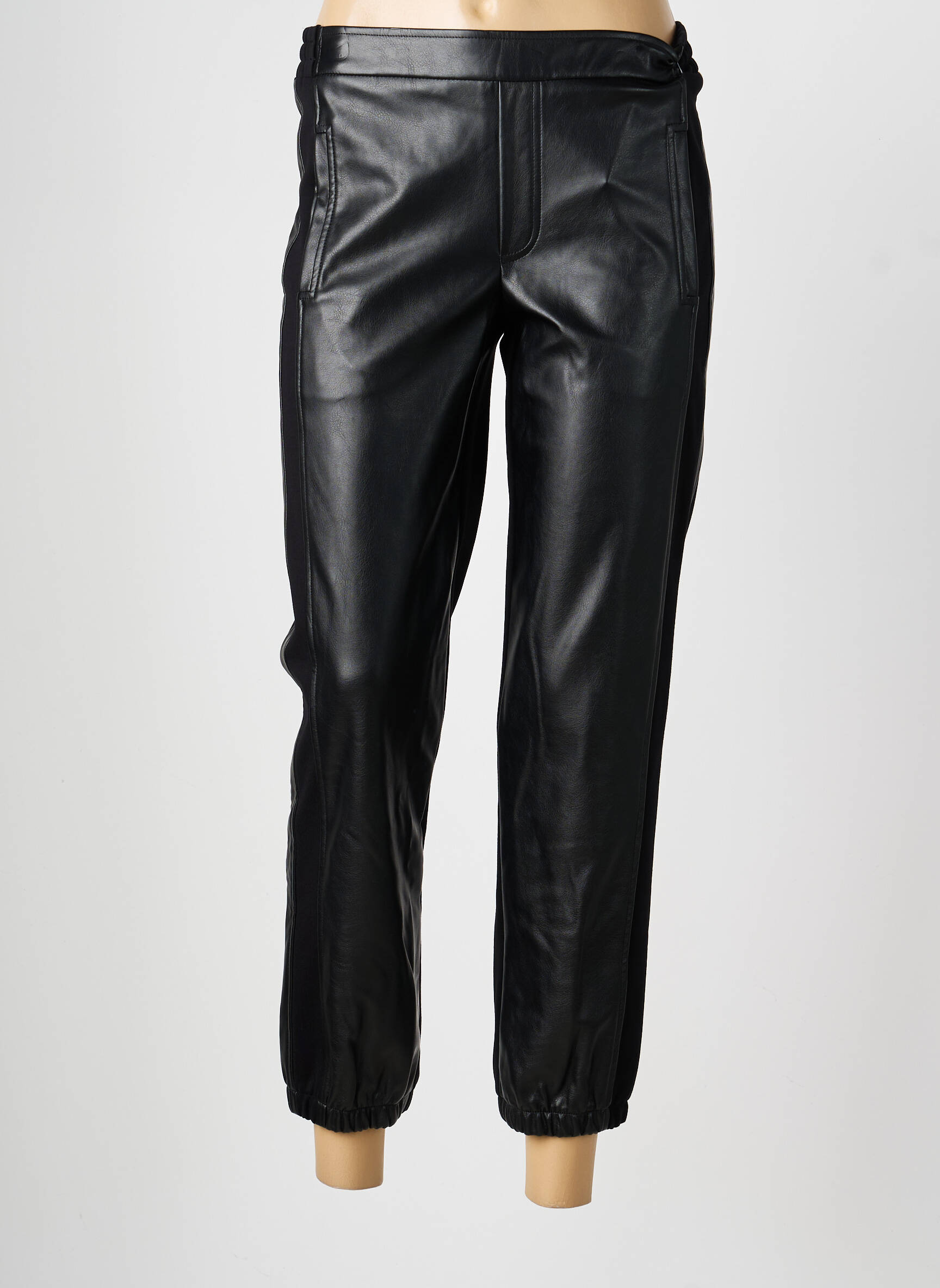 Pantalon 7/8 talie elastică mărime normală negru JOSEPH RIBKOFF femeie