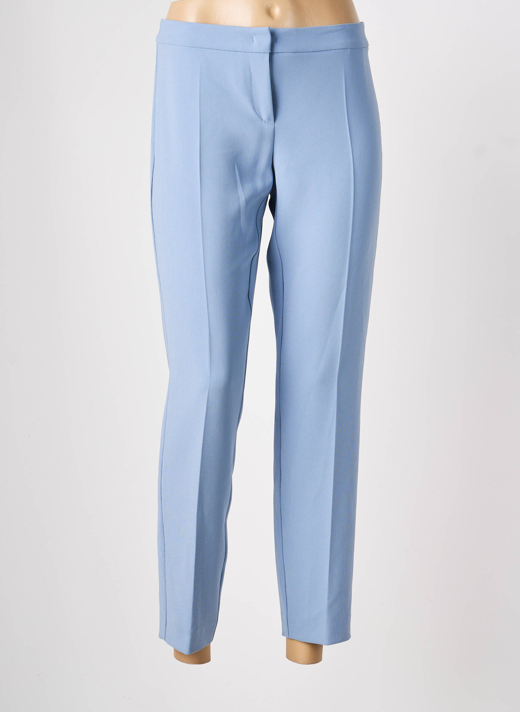 Pantalon 7/8 talie cu cleme mărime normală albastru PENNYBLACK femeie