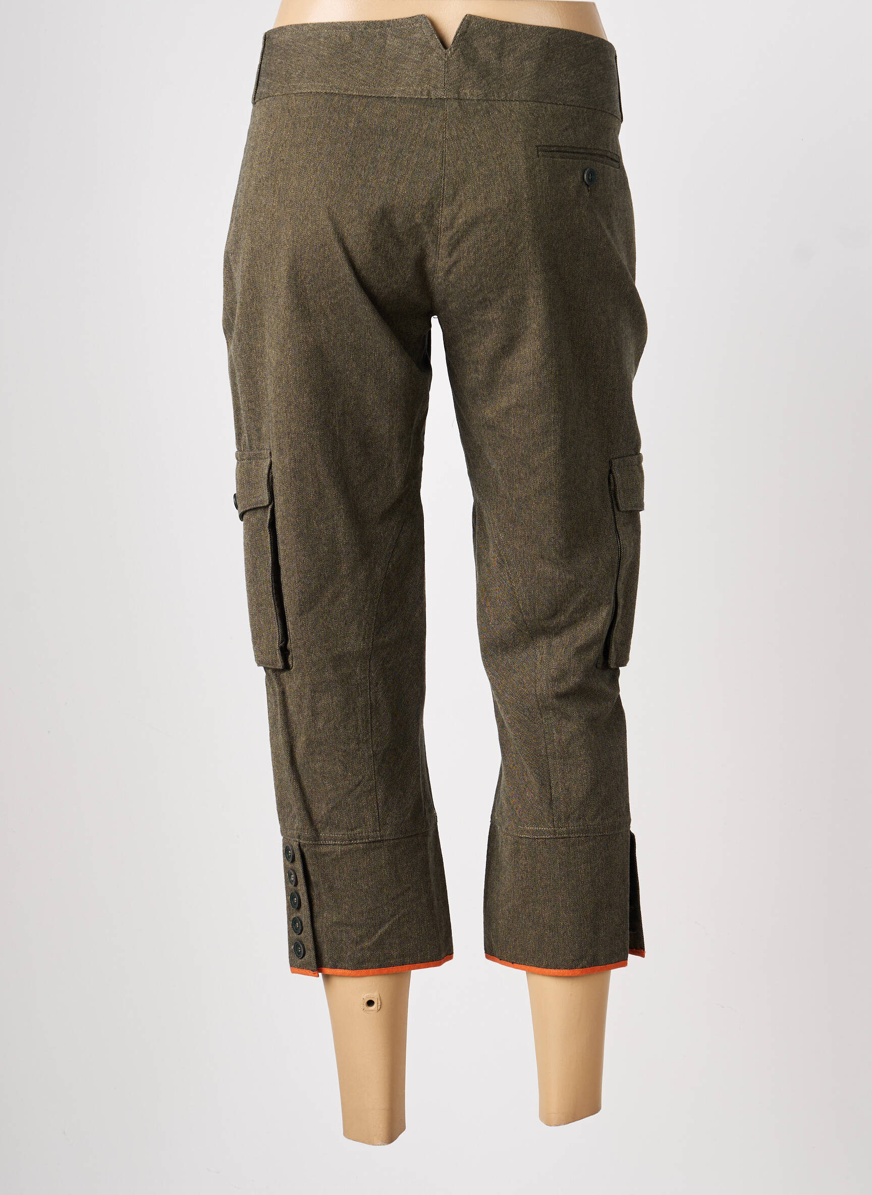 Pantalon trei sferturi mărime normală mărime normală verde TARA JARMON femeie