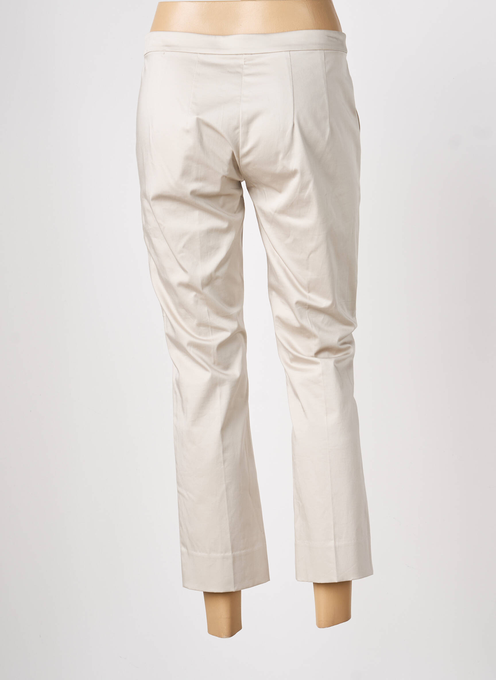 Pantalon 7/8 talie cu cleme mărime normală bej PENNYBLACK femeie