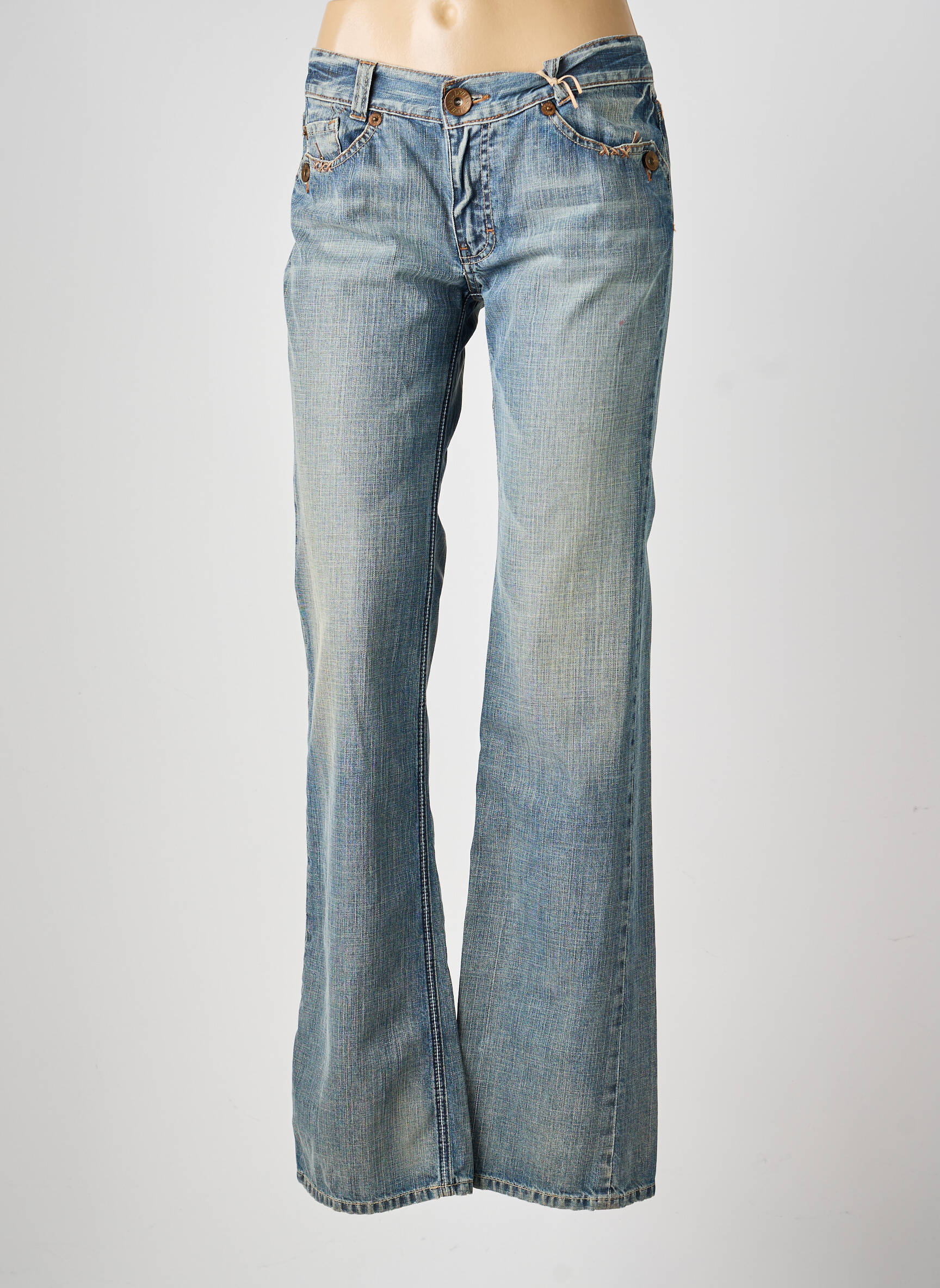 Blugi cu croială dreaptă mărime normală mărime normală albastru USED JEANS femeie