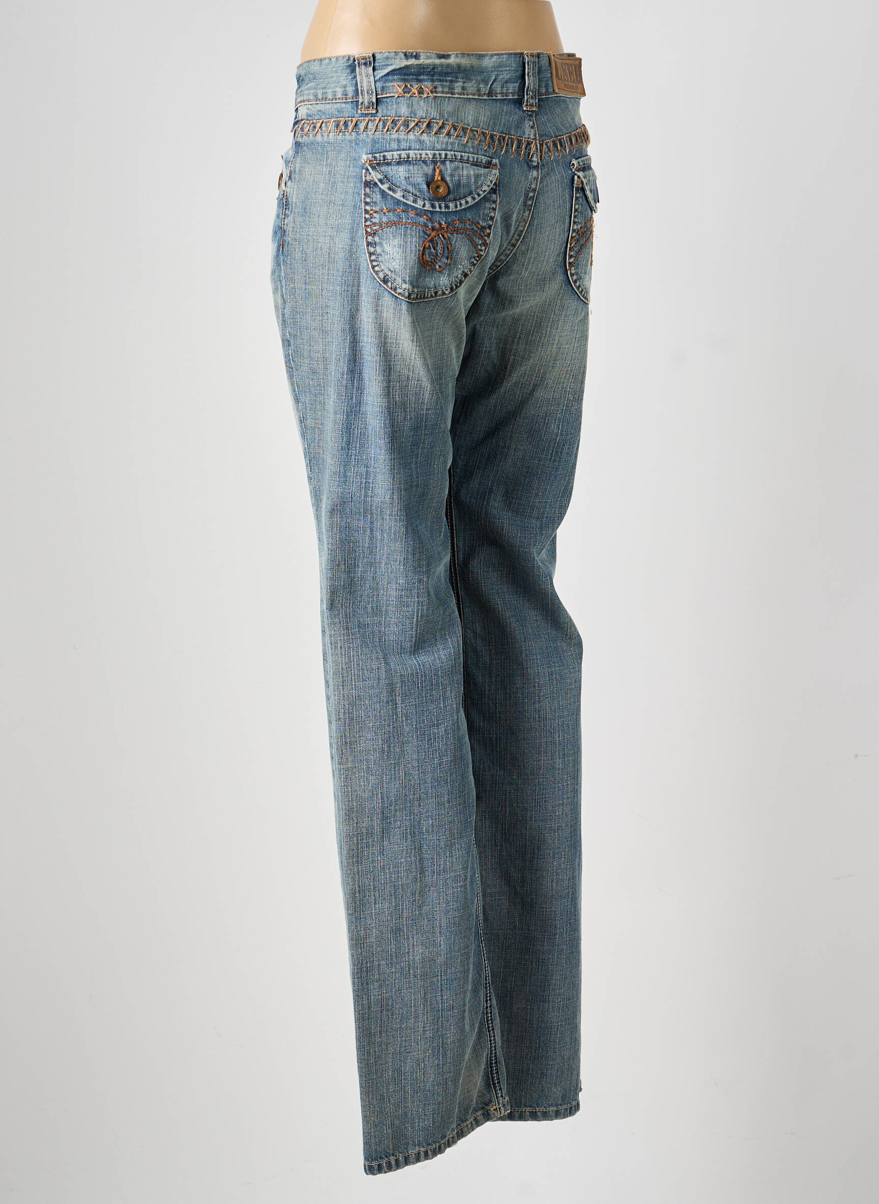 Blugi cu croială dreaptă mărime normală mărime normală albastru USED JEANS femeie