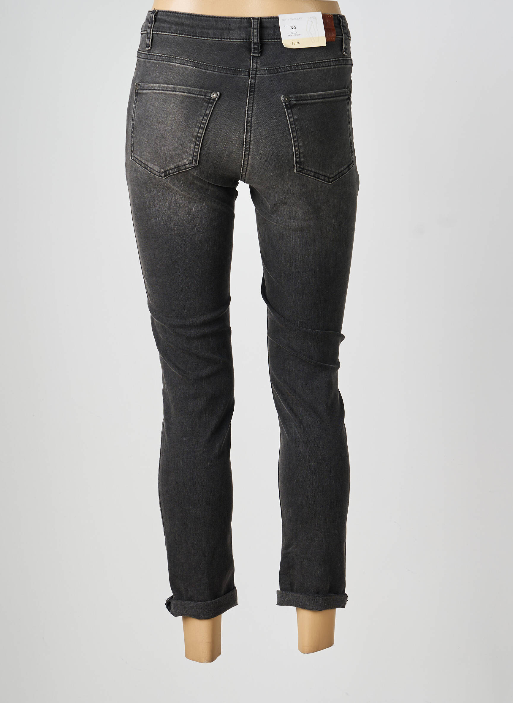 Pantalon 7/8 elasticitate mărime normală gri BETTY BARCLAY femeie