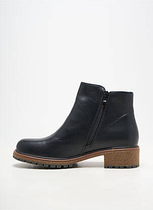 Botine/ghete material neted toc de 4 la 6 cm negru IDEAL SHOES femeie