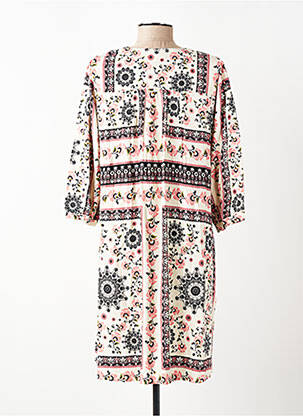 Rochie scurtă mâneci 3/4 mâneci 3/4 bej GRACE & MILA femeie