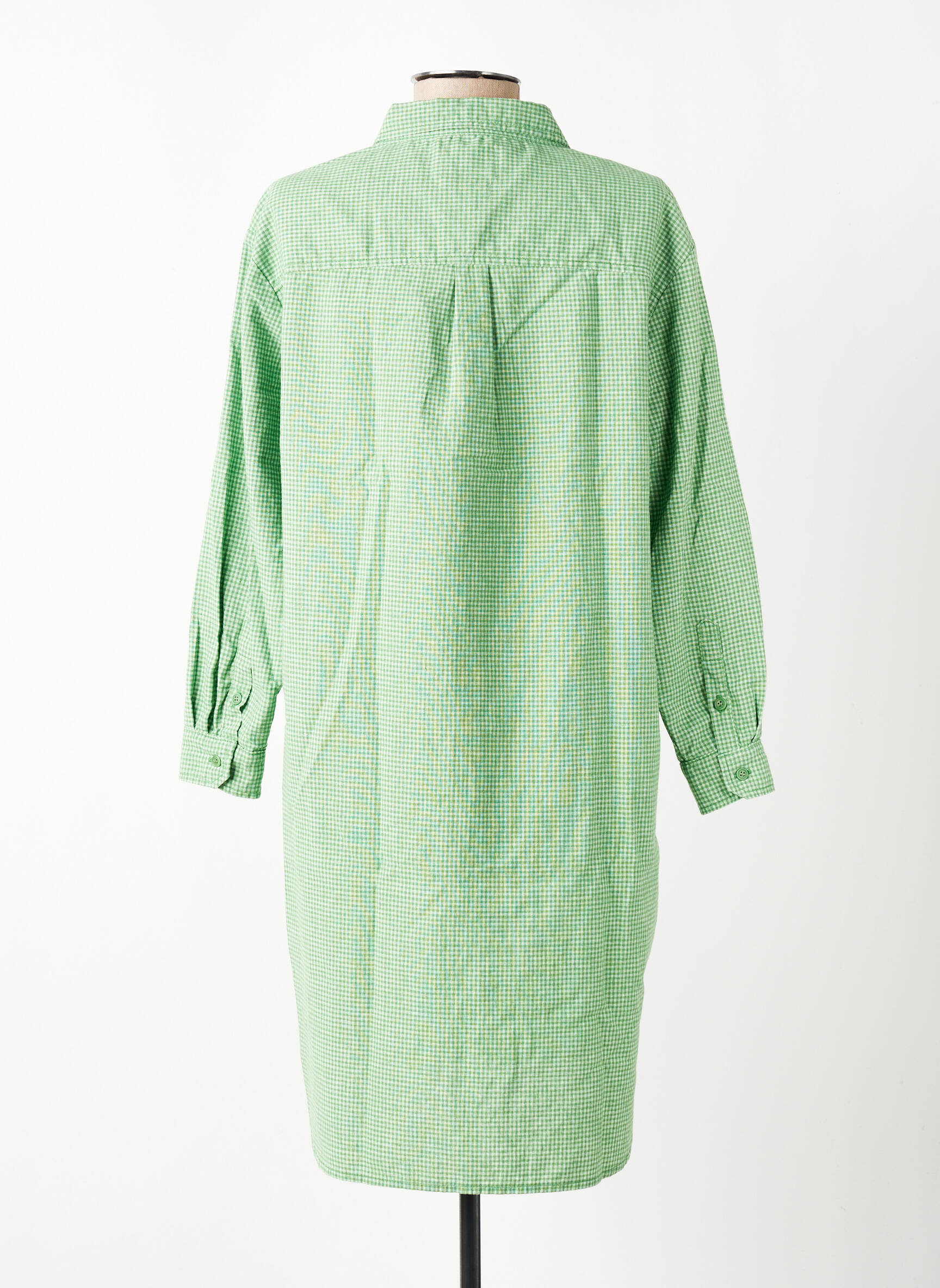 Rochie scurtă mâneci lungi mâneci lungi verde GRAINE femeie