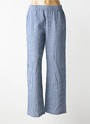 Pantalon drept elasticitate mărime normală albastru ICHI femeie