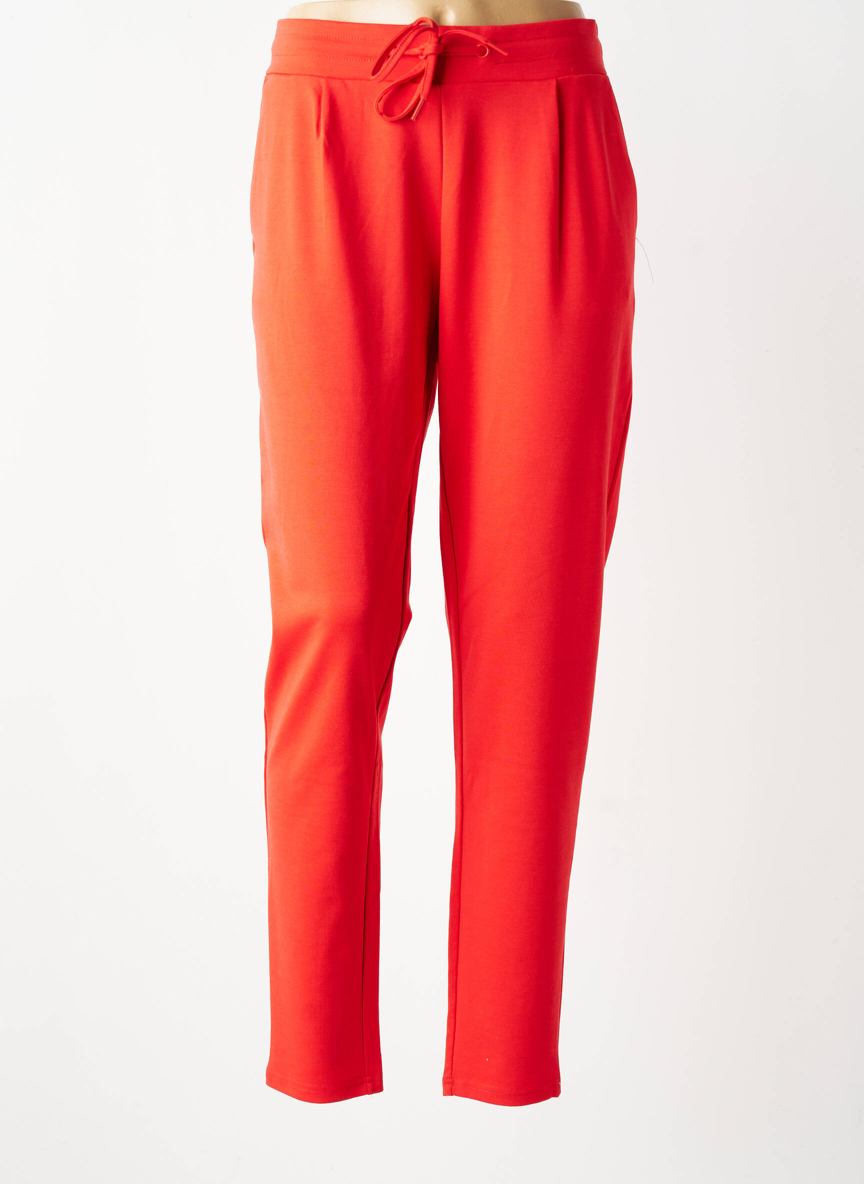Pantalon drept elasticitate mărime normală roșu ICHI femeie