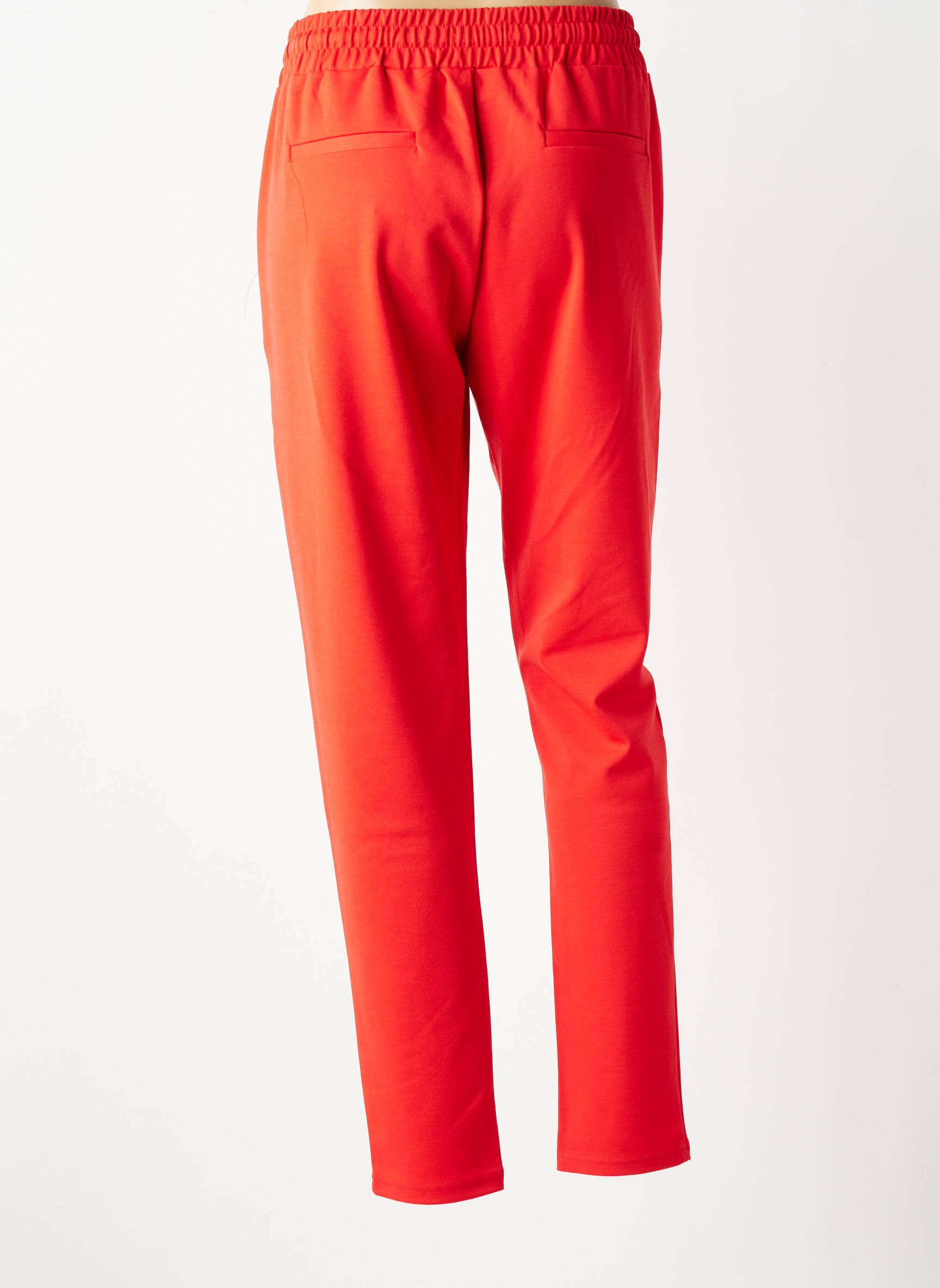 Pantalon drept elasticitate mărime normală roșu ICHI femeie