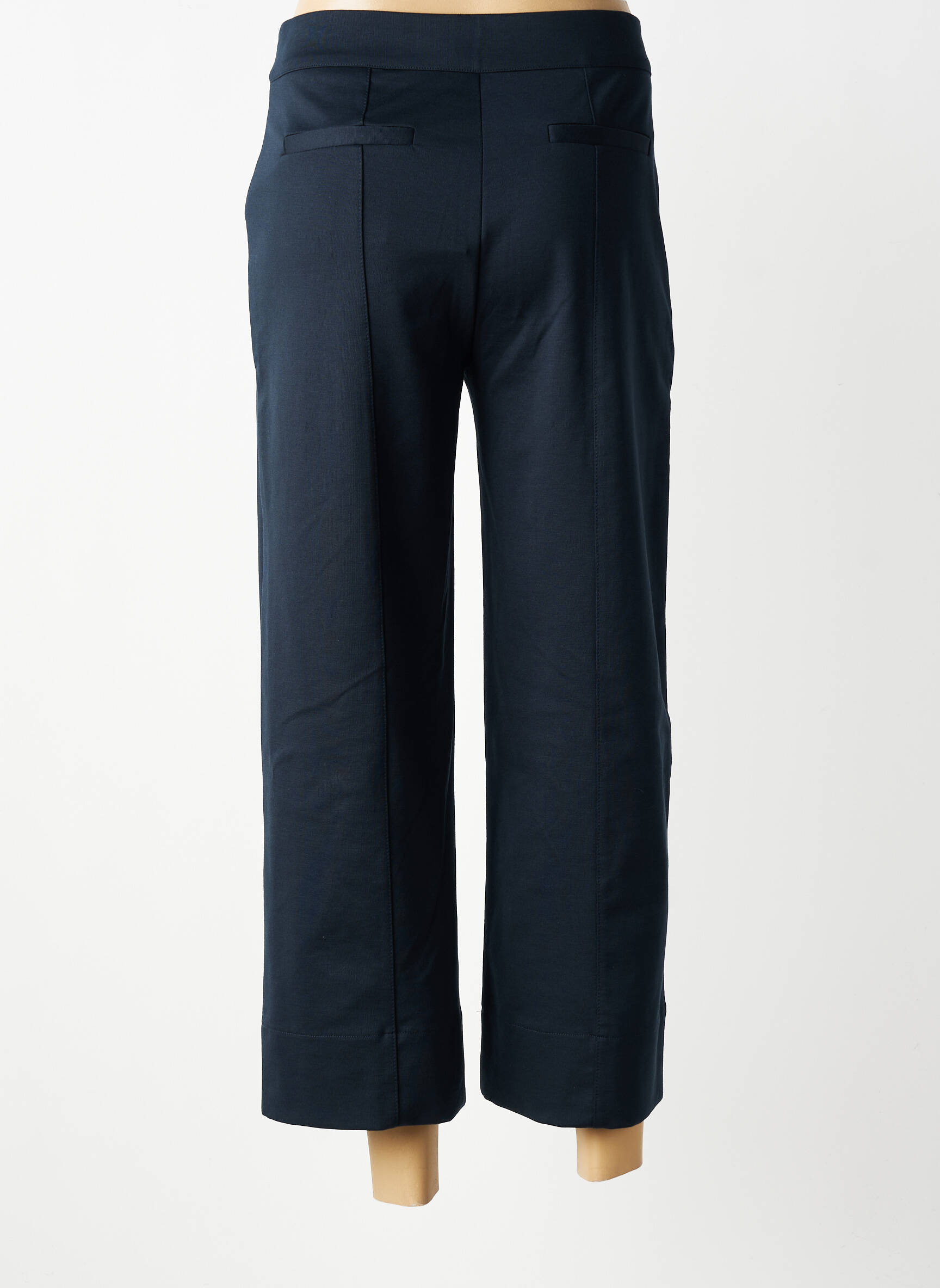 Pantalon 7/8 elasticitate mărime normală albastru ICHI femeie