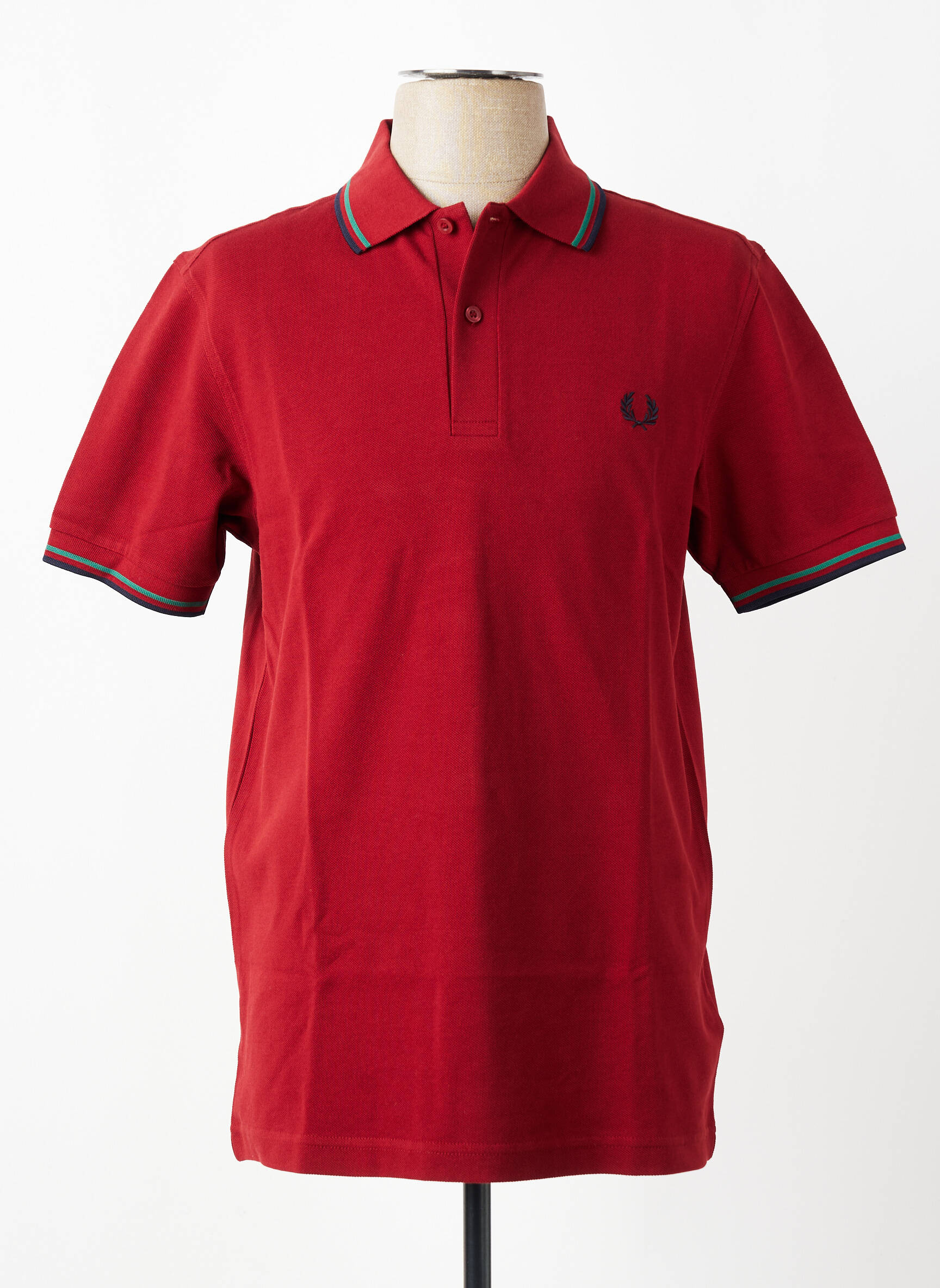 Polo elasticitate mâneci scurte roșu FRED PERRY bărbat