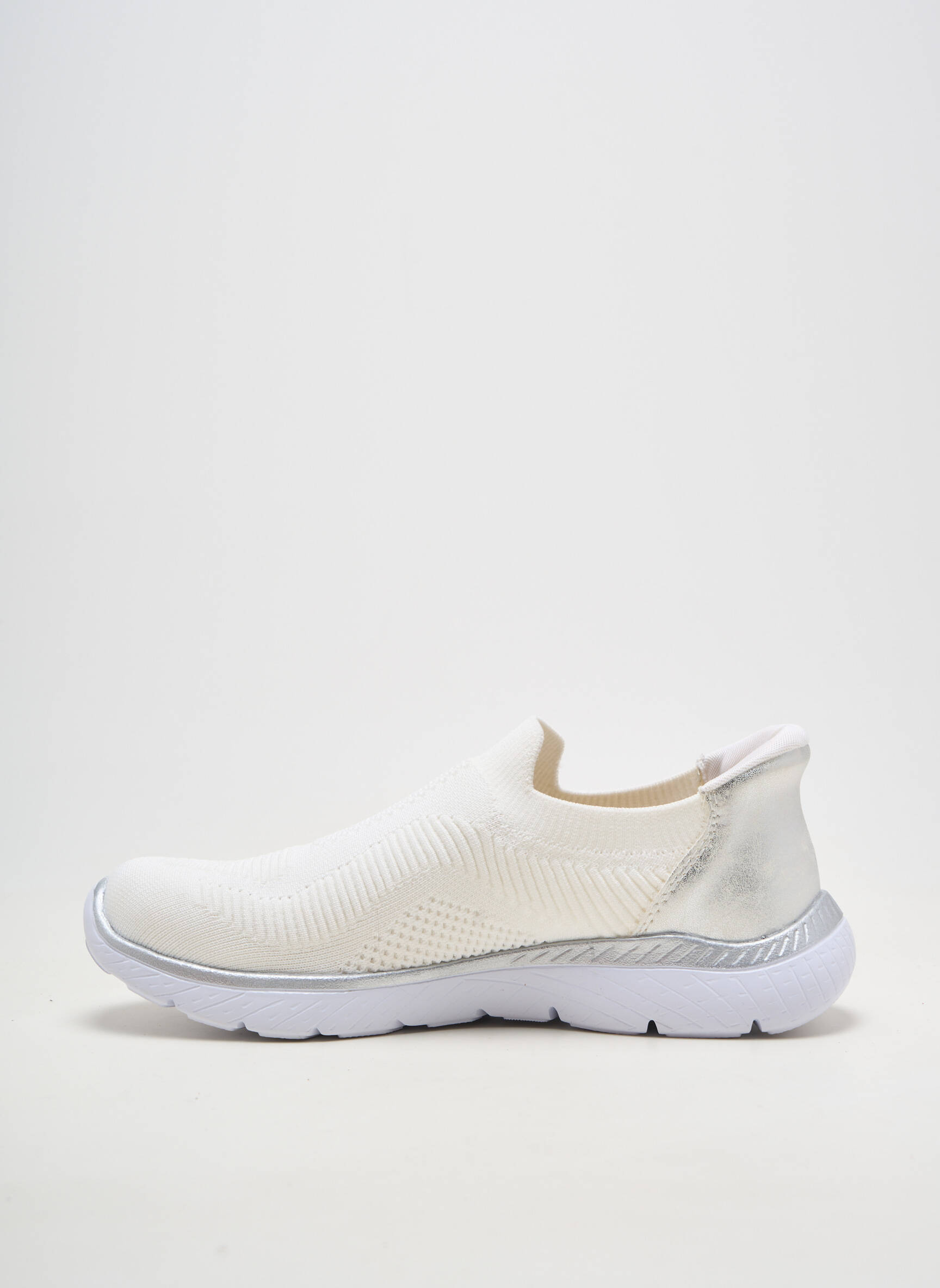 Slip-on-uri vârf rotund toc plat până la 3 cm alb RIEKER femeie