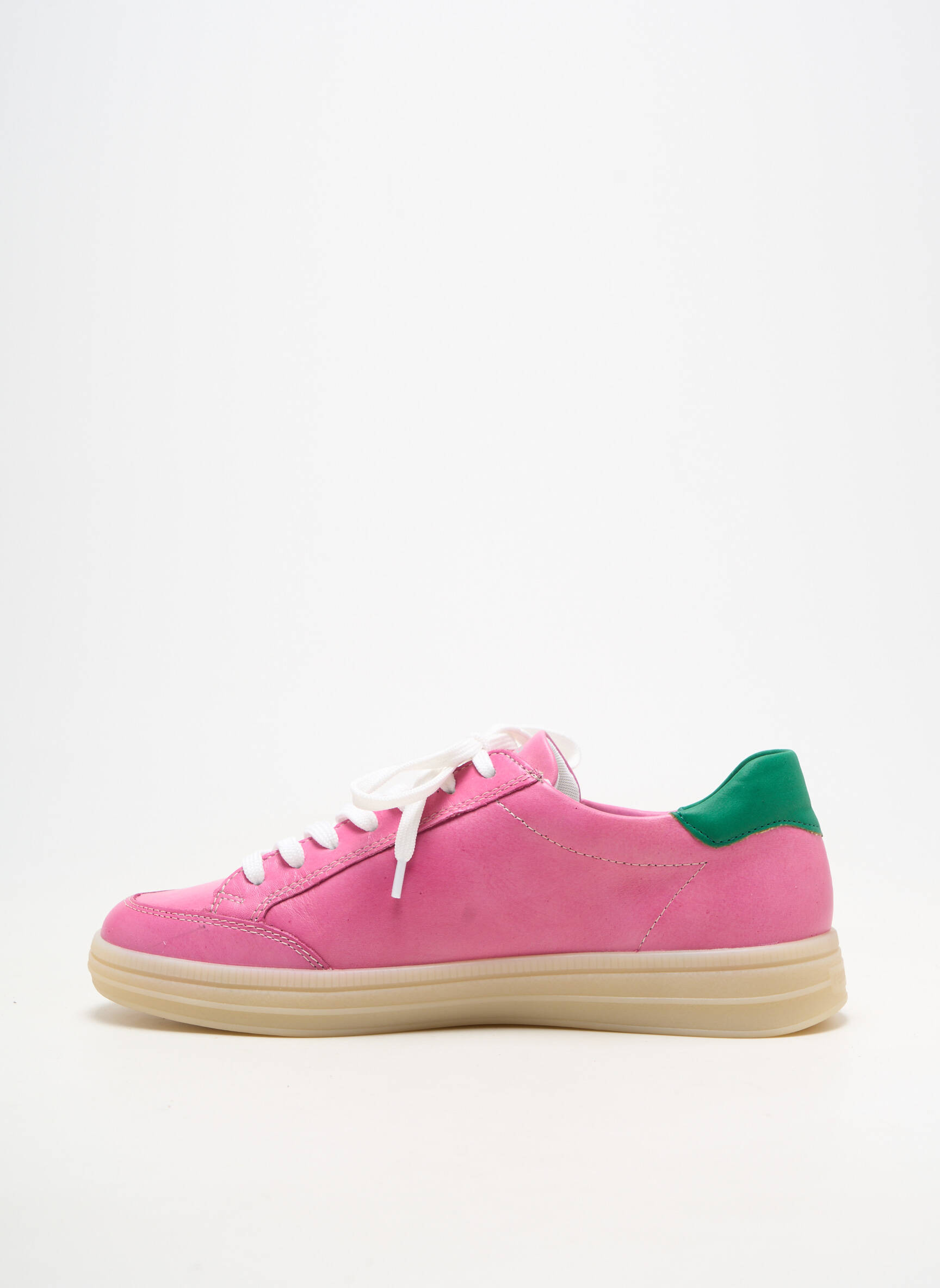Adidași material neted toc plat până la 3 cm roz REMONTE femeie