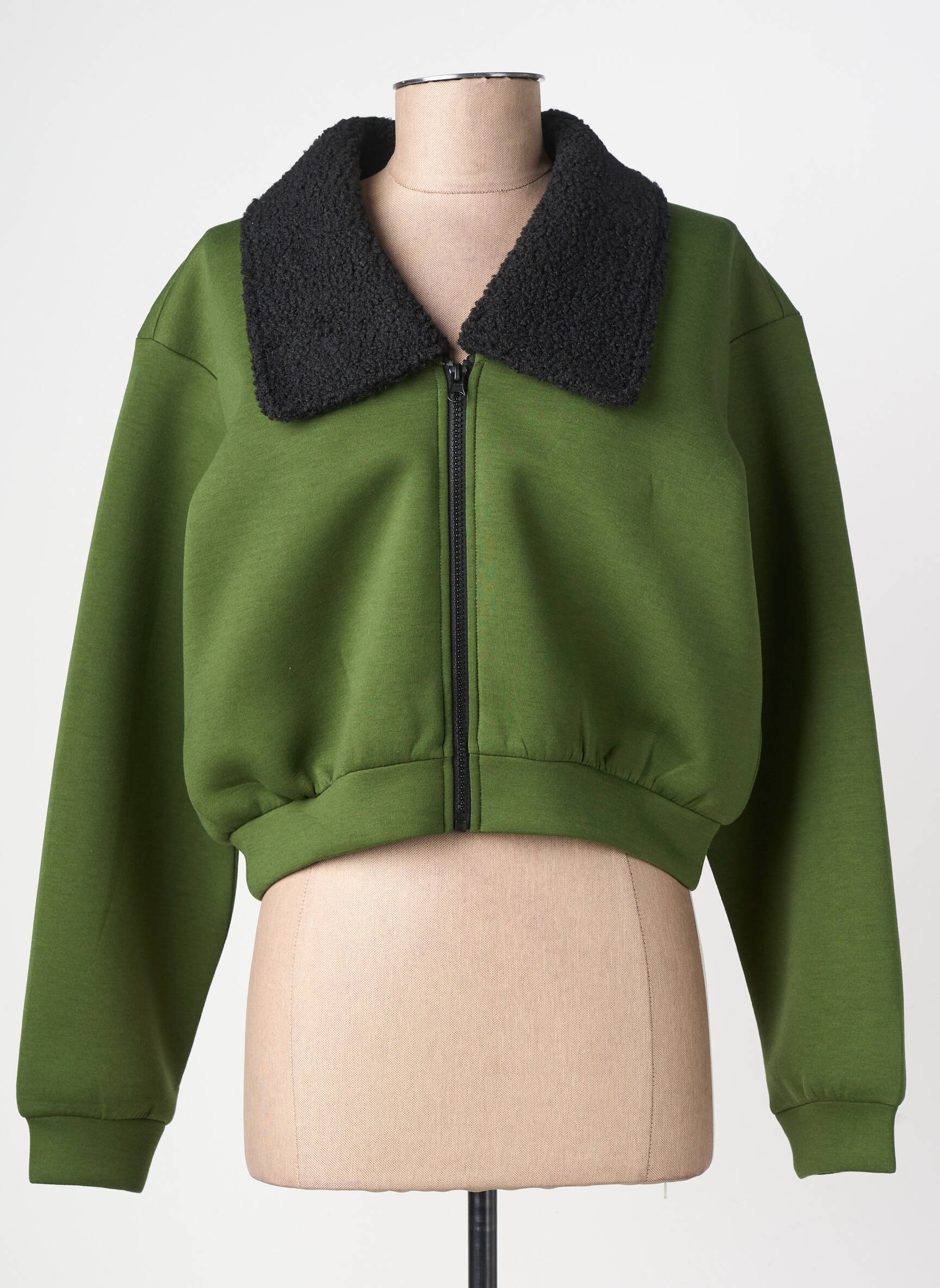 Jachete casual guler de bluză verde HPDP (HYPE DROP) femeie