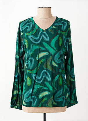 Tricou mâneci lungi mâneci lungi verde AGATHE & LOUISE femeie