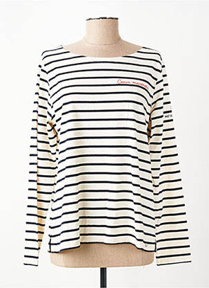 Tricou mâneci lungi mâneci lungi bej MAT DE MISAINE femeie