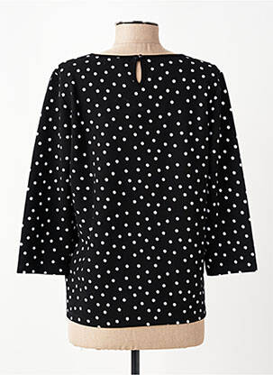 Top elasticitate mâneci 3/4 negru JULIE GUERLANDE femeie