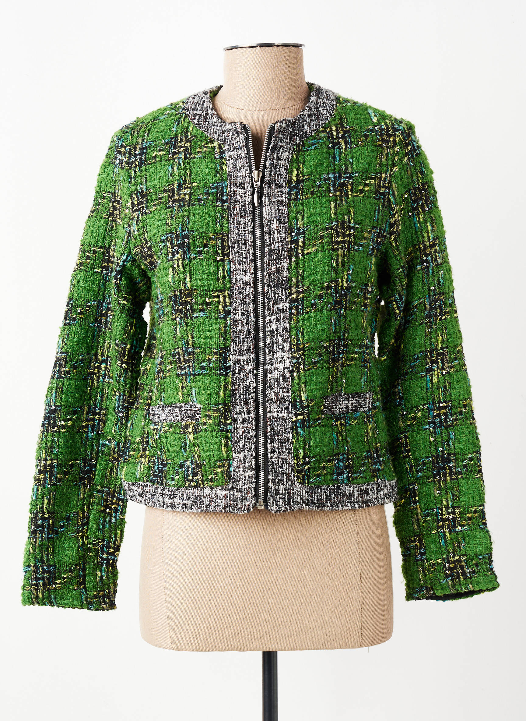 Jachete elegante buzunare verde AGATHE & LOUISE femeie