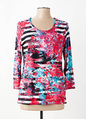Tricou mâneci 3/4 mâneci 3/4 roșu MARBLE femeie