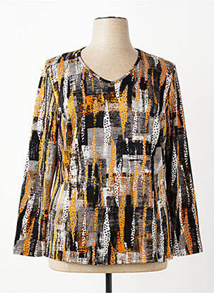 Tricou mâneci lungi mâneci lungi negru FRANCE RIVOIRE femeie