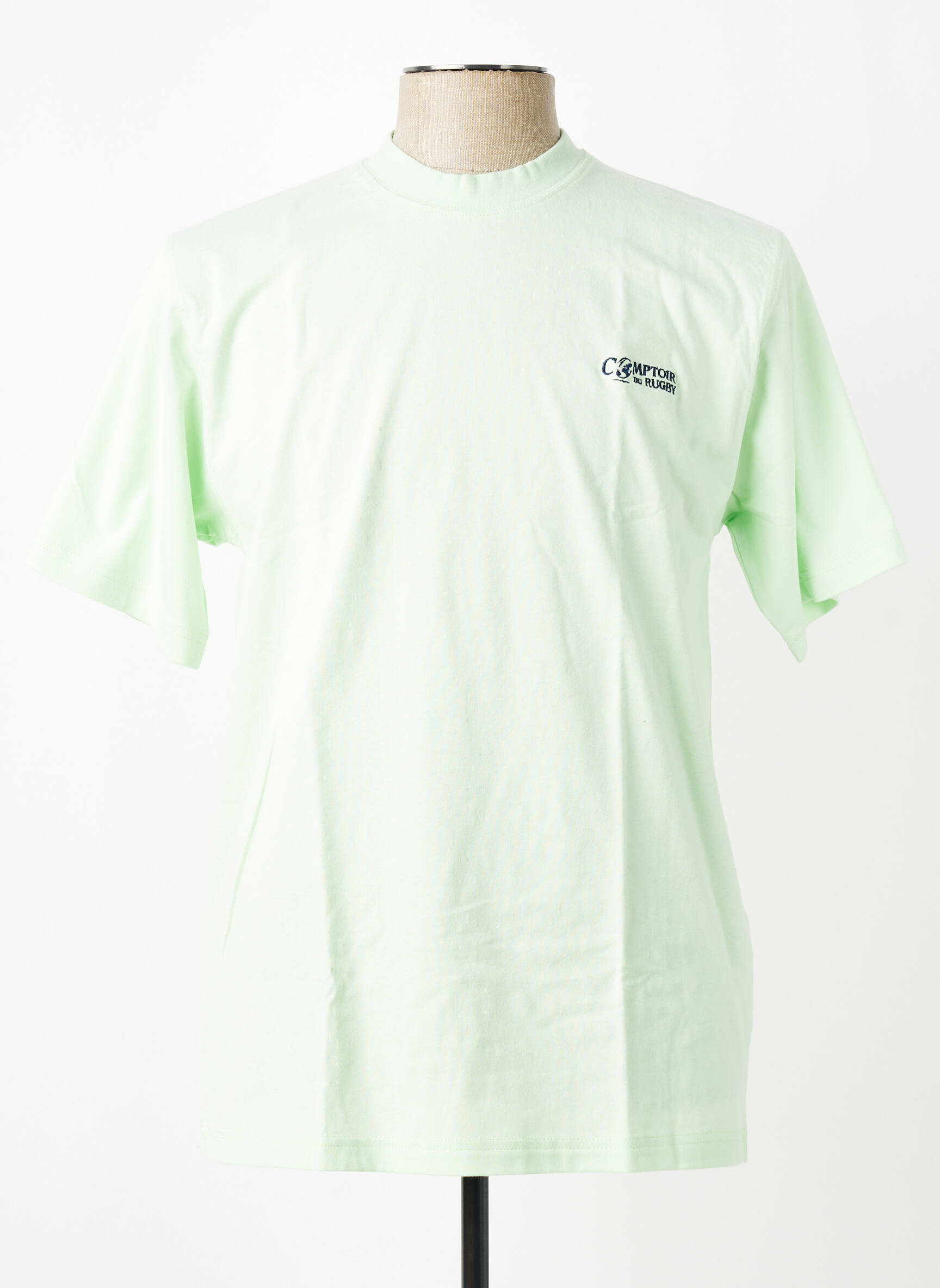 Tricou broderie mâneci scurte verde COMPTOIR DU RUGBY bărbat