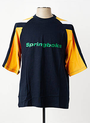 Tricou croială dreaptă mâneci scurte albastru QUINZE & TREIZE bărbat