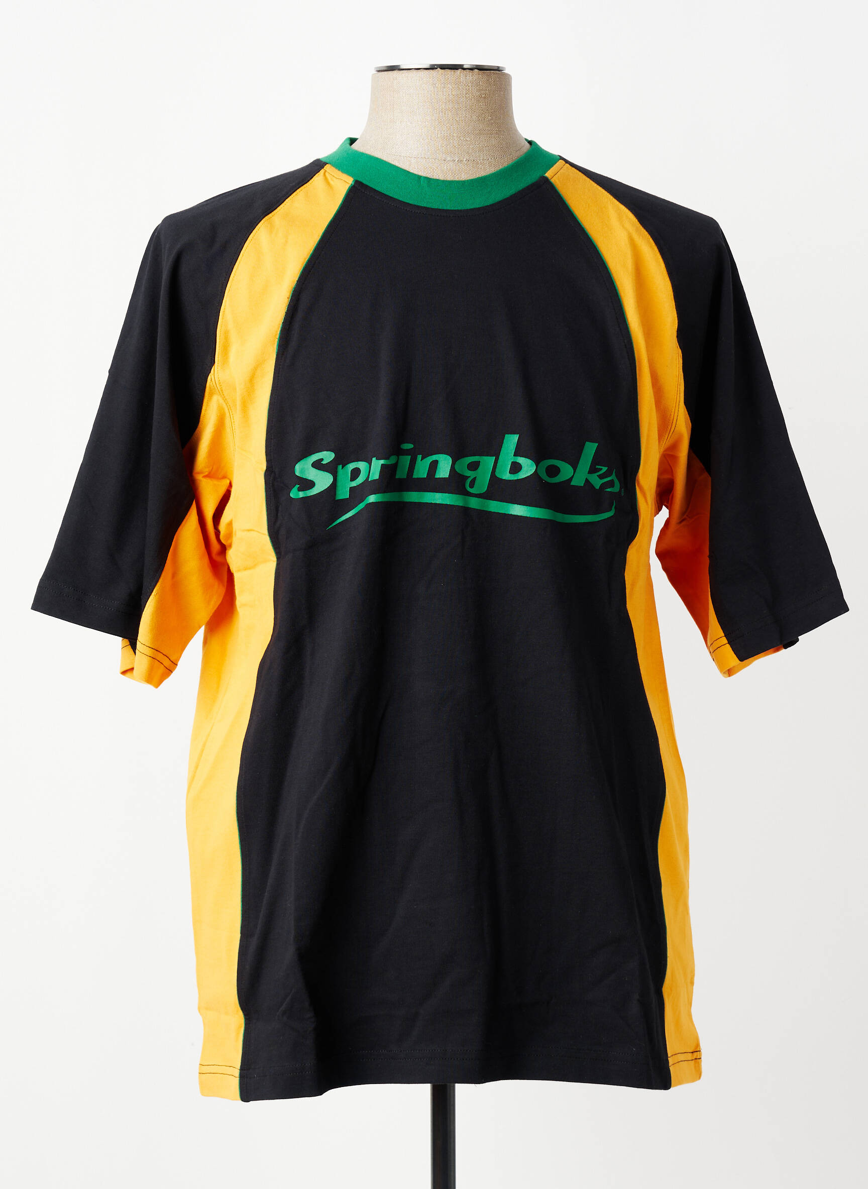 Tricou elasticitate mâneci scurte negru SA RUGBY bărbat