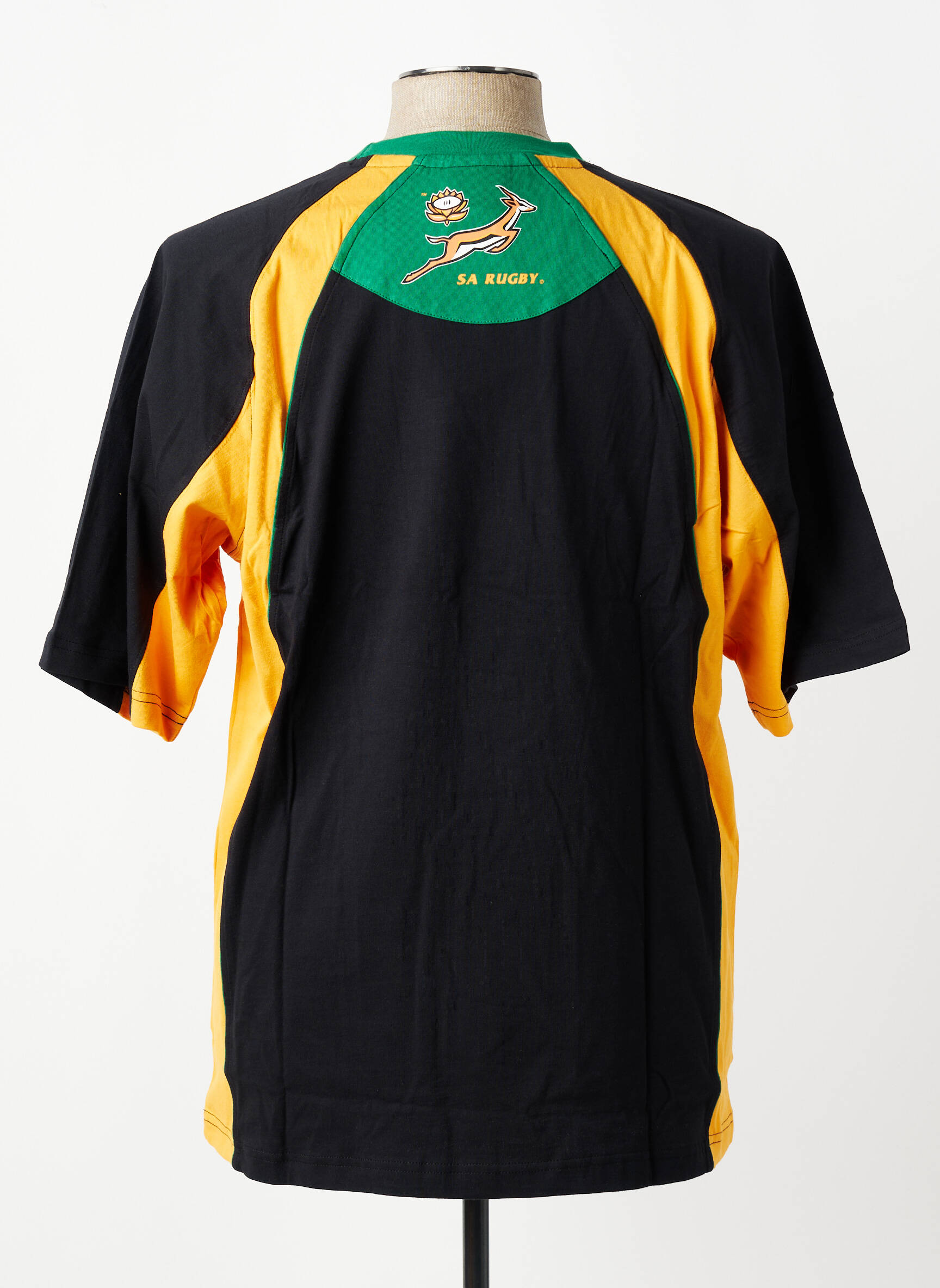 Tricou elasticitate mâneci scurte negru SA RUGBY bărbat