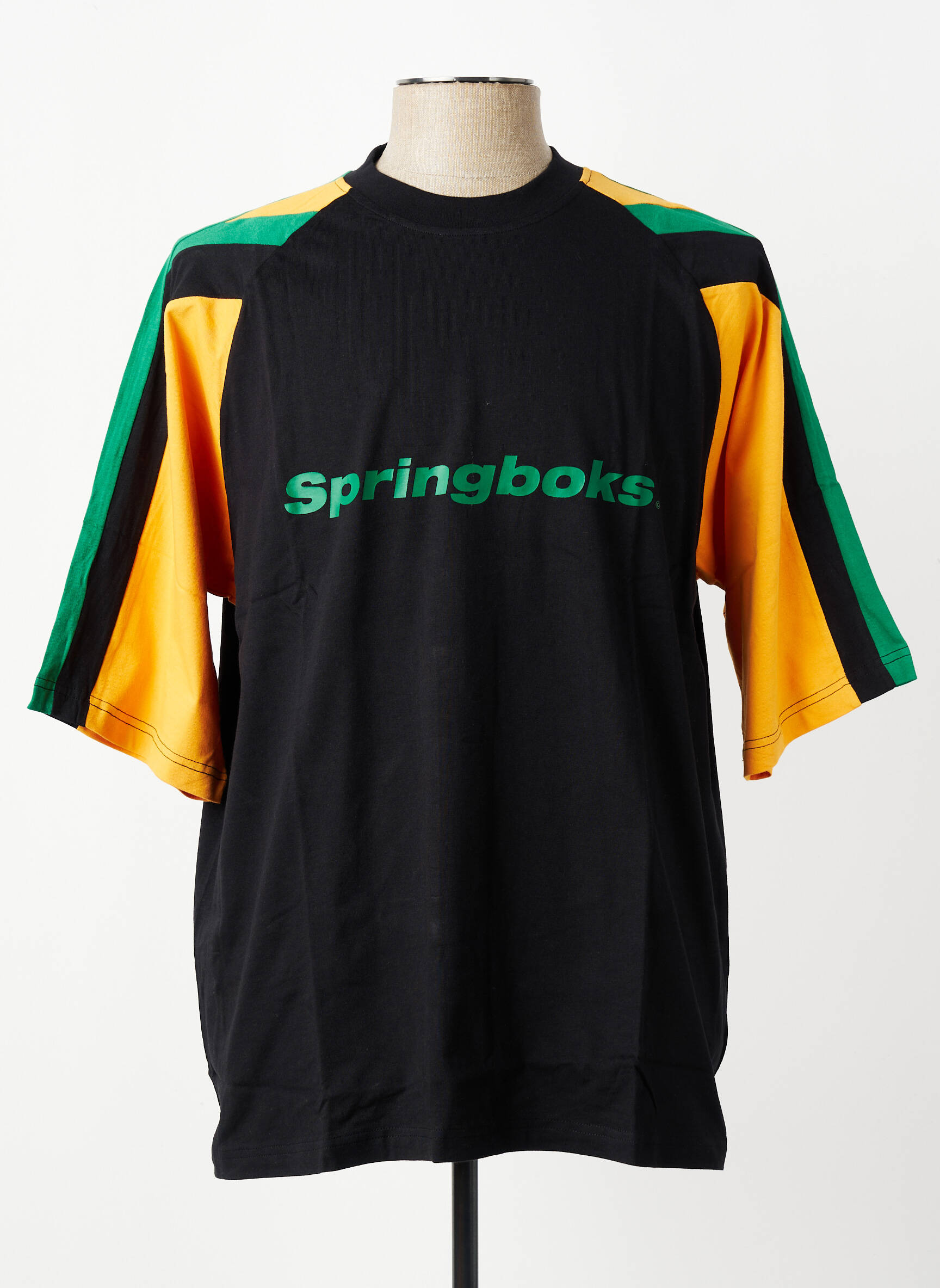 Tricou elasticitate mâneci scurte negru SA RUGBY bărbat