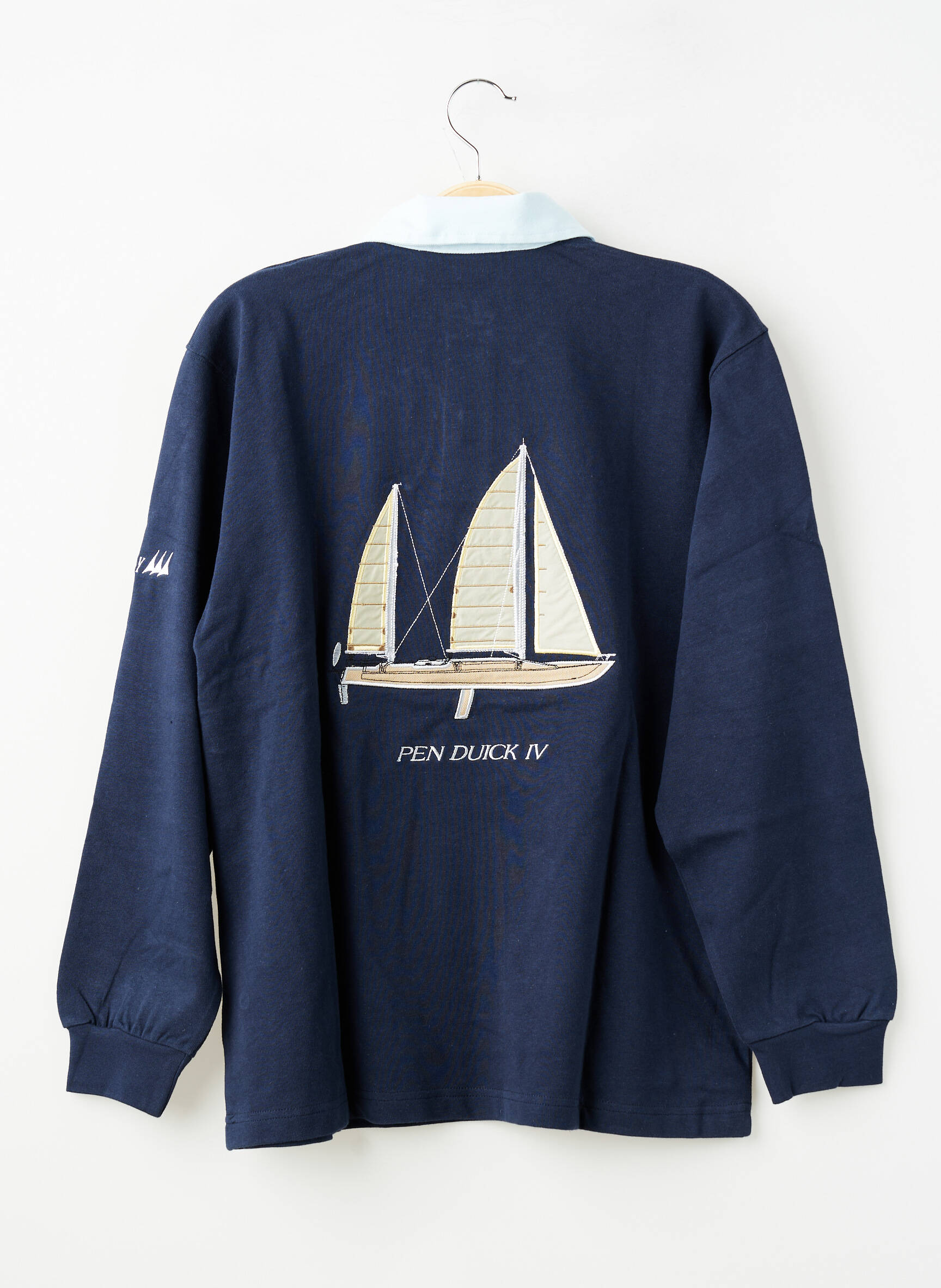 Polo mâneci lungi mâneci lungi albastru ERIC TABARLY băiat