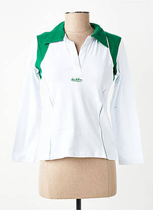 Polo mâneci lungi mâneci lungi alb SA RUGBY femeie