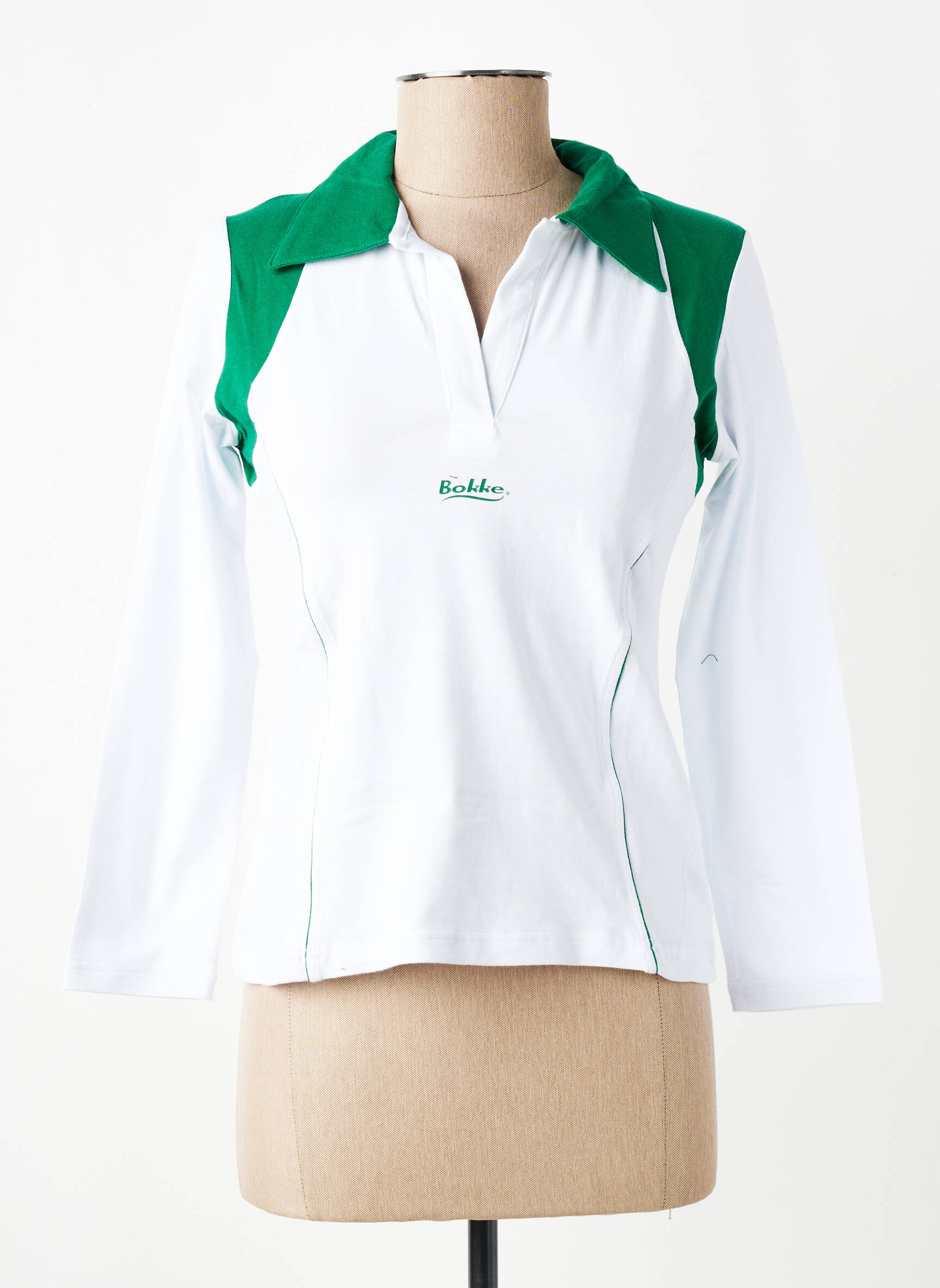 Polo mâneci lungi mâneci lungi alb SA RUGBY femeie