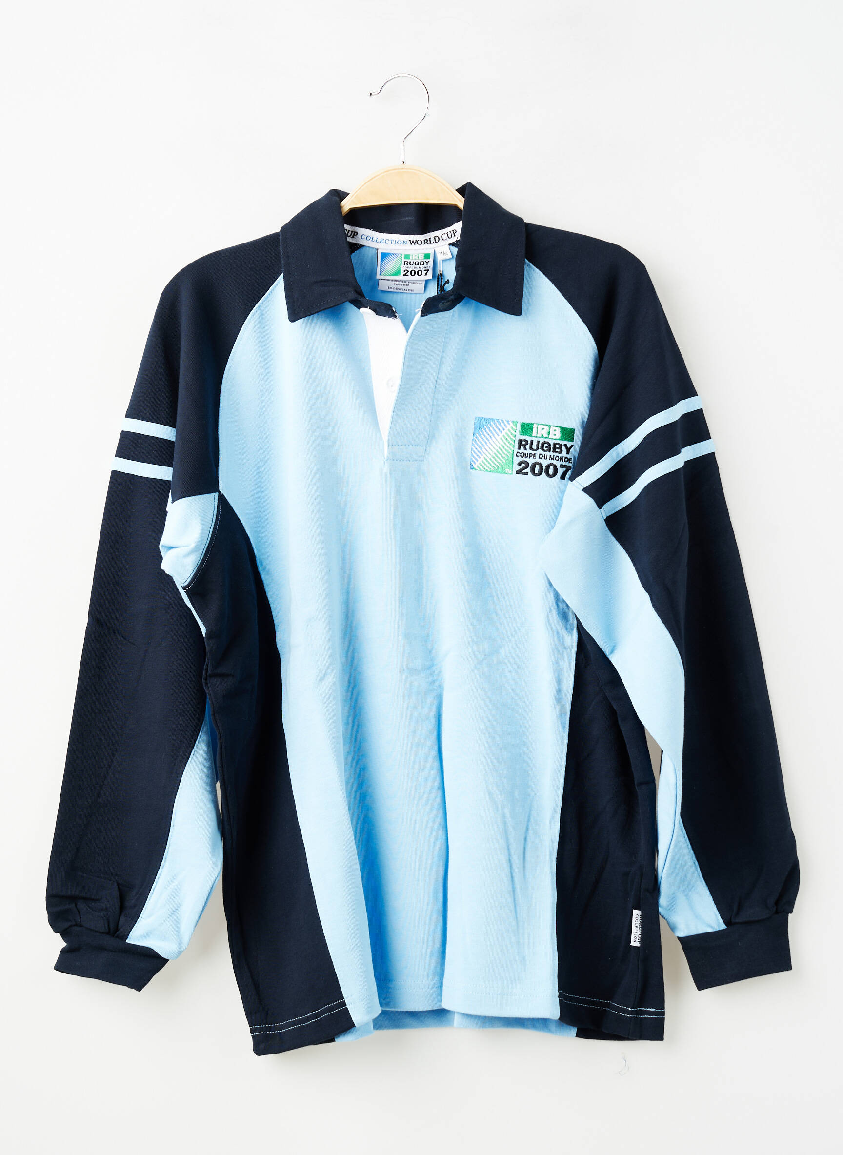 Polo mâneci lungi mâneci lungi albastru WORLD CUP băiat