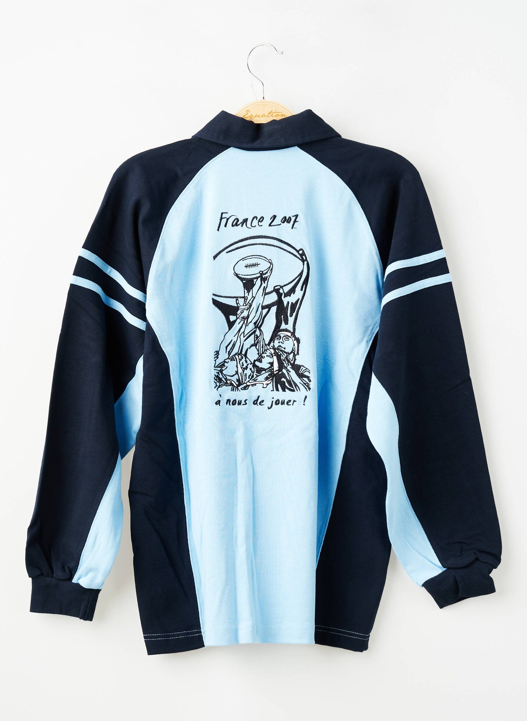Polo mâneci lungi mâneci lungi albastru WORLD CUP băiat