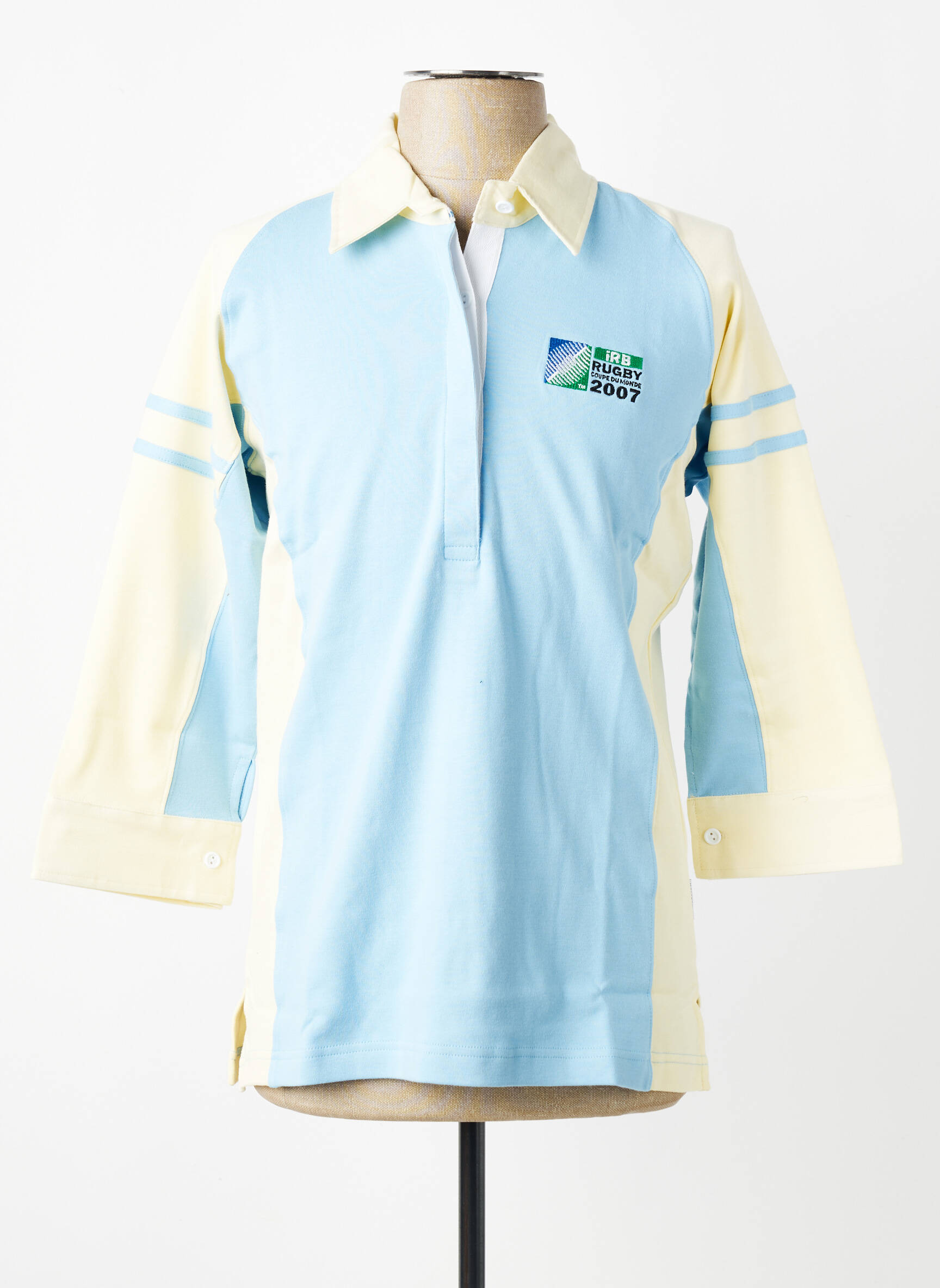 Polo mâneci lungi mâneci lungi albastru WORLD CUP bărbat