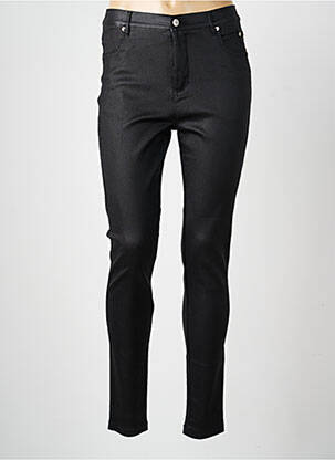 Pantalon slim elasticitate mărime normală negru MARBLE femeie