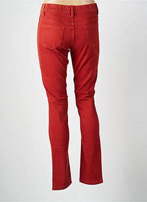 Pantalon slim talie elastică mărime normală portocalie PLURIELLES femeie