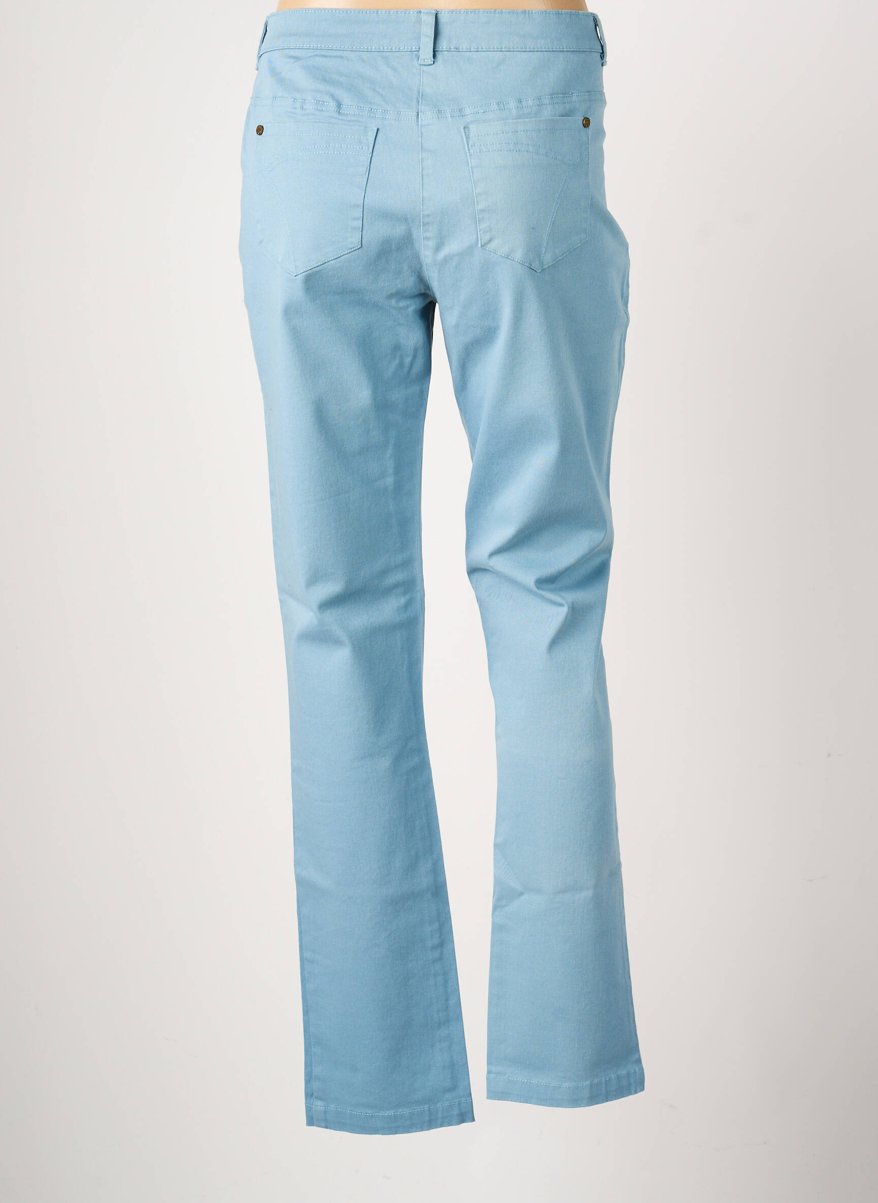 Pantalon slim elasticitate mărime normală albastru AGATHE & LOUISE femeie