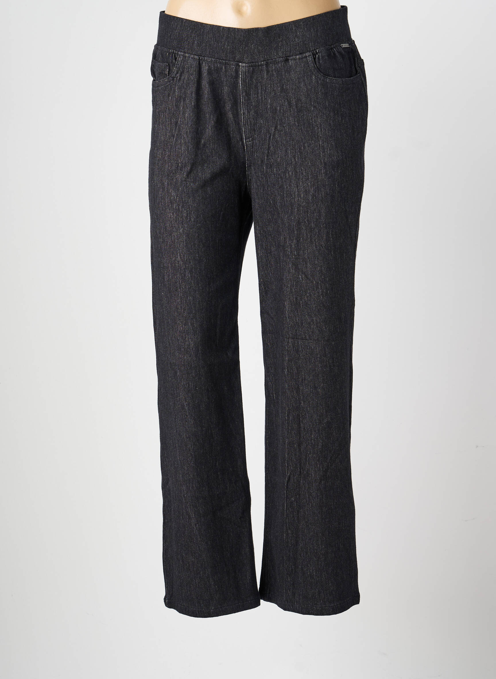 Pantalon drept elasticitate mărime normală gri AGATHE & LOUISE femeie