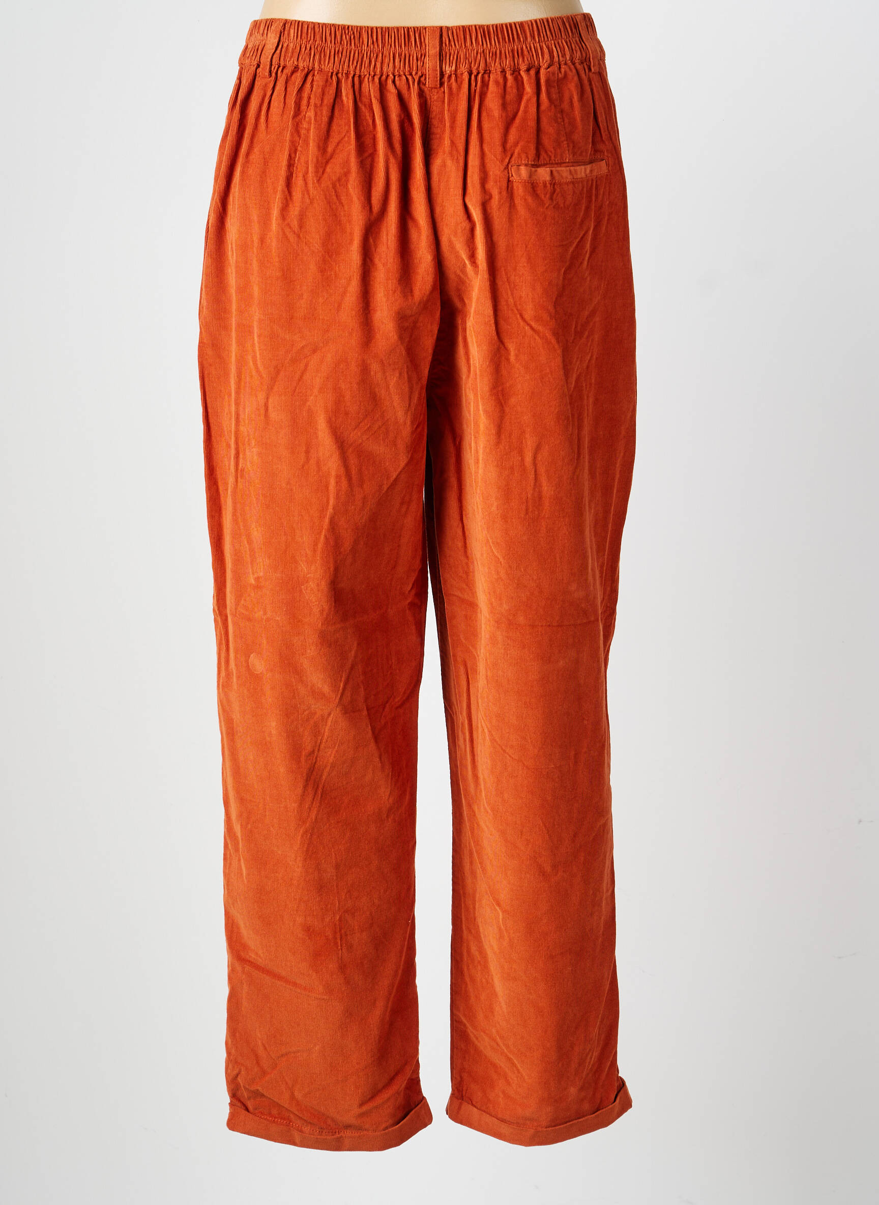 Pantalon drept elasticitate mărime normală portocalie AGATHE & LOUISE femeie