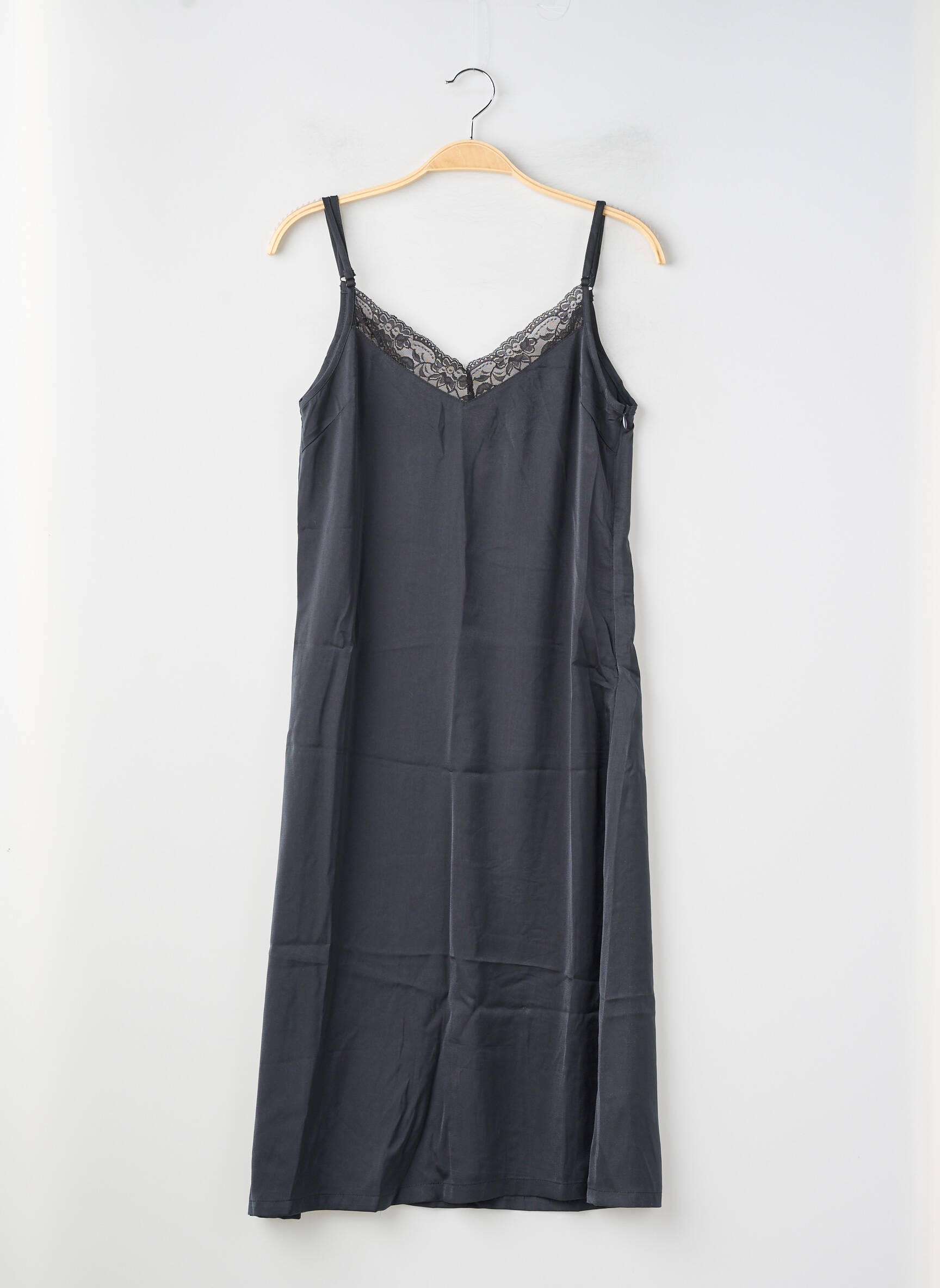 Rochie midi croială fluidă mâneci lungi negru MOONY MOOD femeie